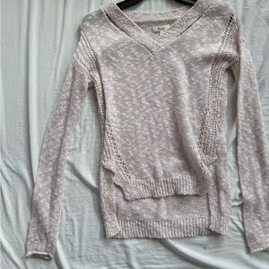 Mudd Light Pink V-Neck Sweater